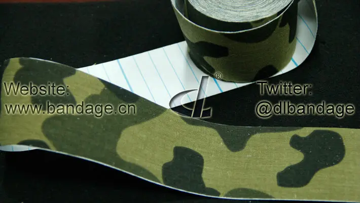 sport accessories Coolest Camouflage print Kinesiology Tape for muscle support with CE and ISO approved
