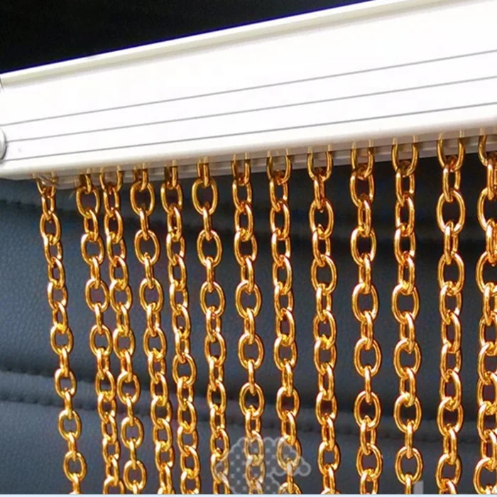 Aluminum Chain Link Curtains Used For Decorative Chain Fly Screen