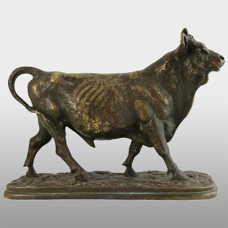Factory  life size metal bronze sculpture cattle bull statue for sale