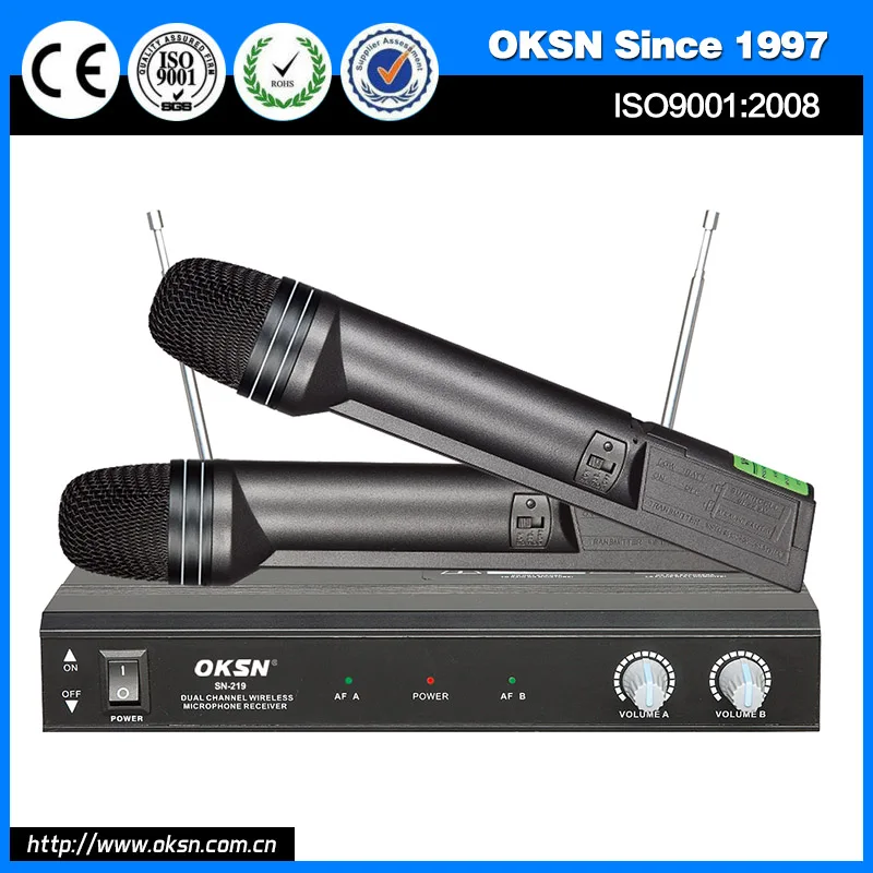 Горячая распродажа SN-219 профессиональный микрофон fm-передатчик-приемник беспроводной с отличной цене