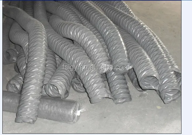 PVC Fabric Duct Hose Steel Wire Coated