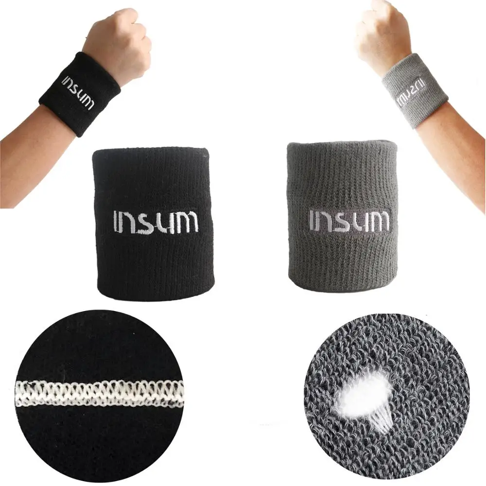 
Insum Combed Cotton Comfortable Sweatband For All Sports White Color 