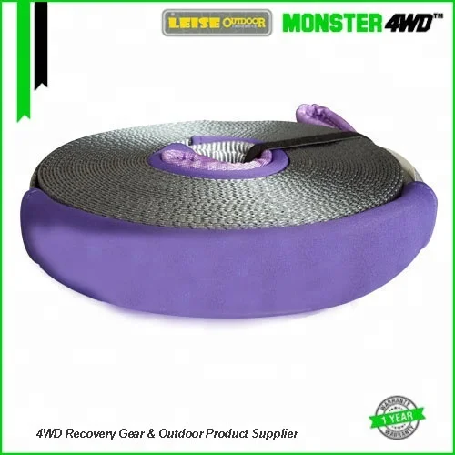Monster4WD 5T 100% Polyester Winch Extension Strap Custom Tow Strap