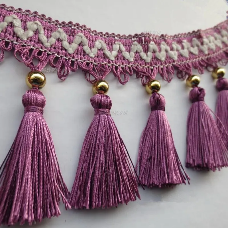 Home Textile,Curtain,Garment,Decorative Use and Tassel Type beaded curtain fringe