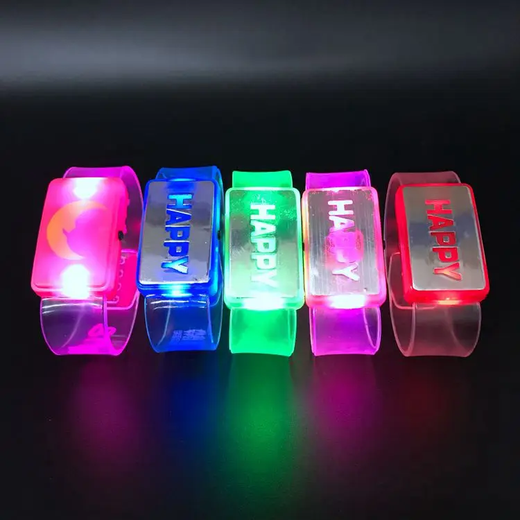Wholesale colorful light up flashing led bracelet for party