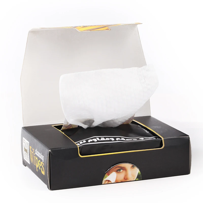 Factory Outlet Lady Facial Natural Makeup Remover Wipes Cleansing Towelettes