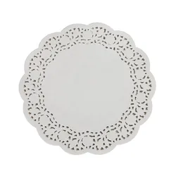 Classical Wholesale Premium Hot Sell 10.5 inch 100pcs/Set Round White Lace Paper Doilies