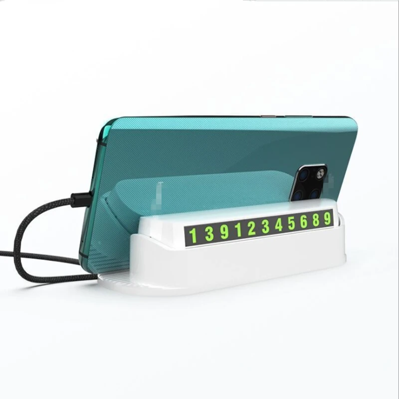 
New car temporary stop sign temporary parking truck inside number plate car aromatherapy mobile phone holder 