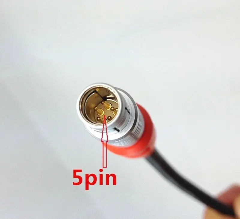 
External Power Cable with alligator clips for Topcon GPS HiPer or HiPer Lite 