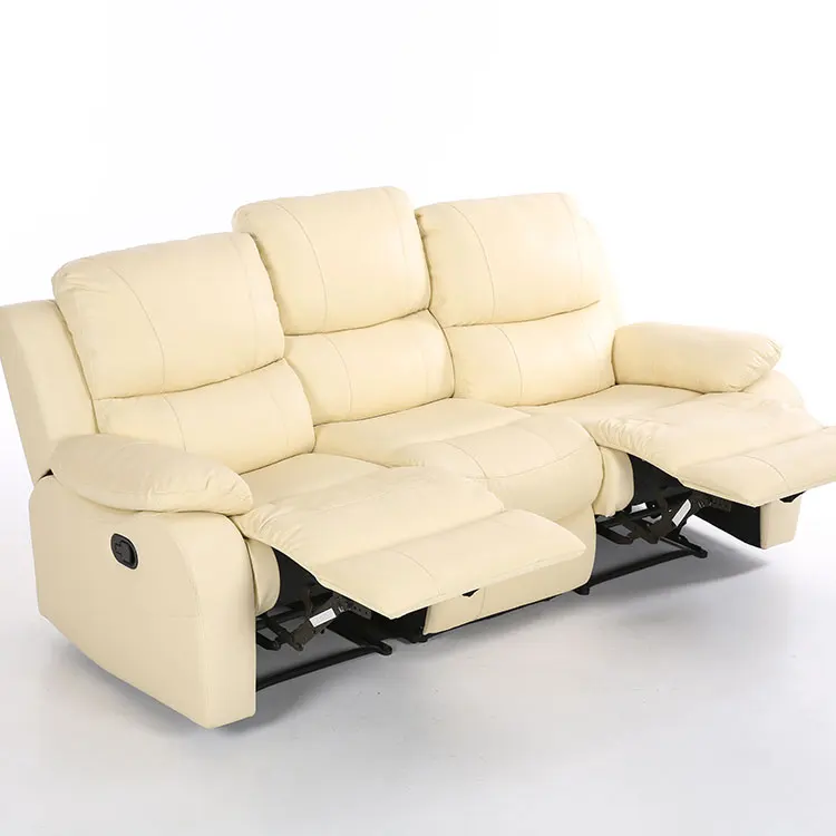 
Modern Top Grain Leather 3 Seater Recliner Set Electric 2 1 Auto Nitaly Electrical Automatic White Reclining Sectional Sofa 