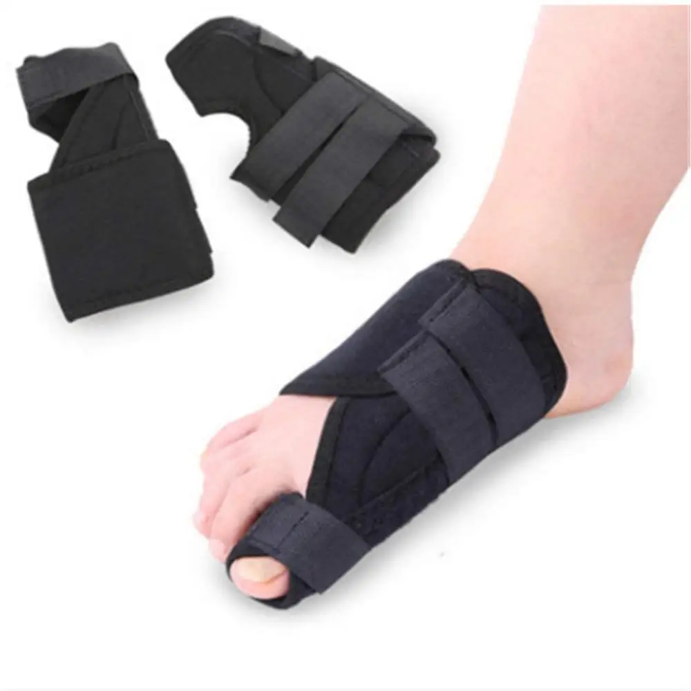 
Bunion Corrector Splint Brace Pads Black Adjustable Hallux Valgus Nylon Bunion Corrector 