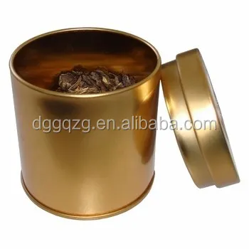 round shape tea tin box airtight
