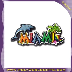 3D MIAMI City Name Souvenir Soft PVC Fridge Magnet Rubber Fridge Magnet