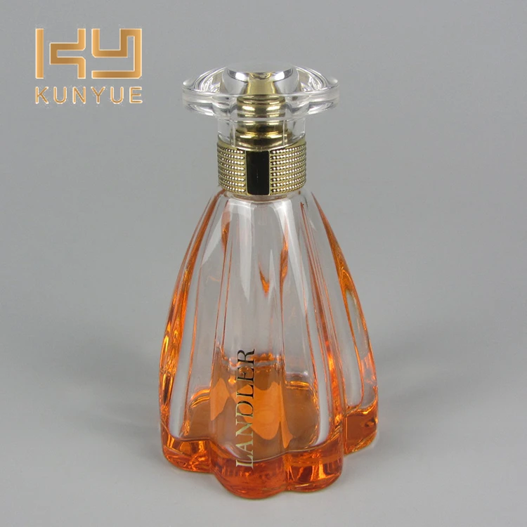 Essential Oil Bottle Transparent 100ml Cosmetic Glass Perfume Bottle with Matte Silver Screw Cap