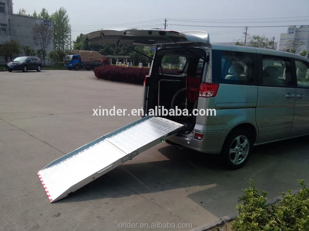BMWR-2 алюминиевые ручные складные рампы для фургона и микроавтобуса