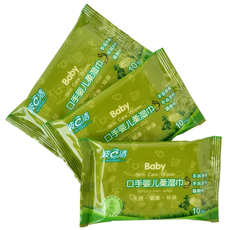 Private label cheap single wet wipe for hand cleaning