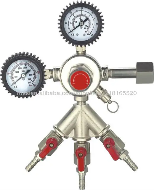 3 Пути выхода СО2 регулятор давления CO2-13J04, манометр