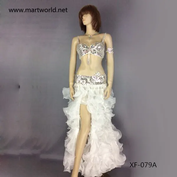 2022 long skirts belly dance costume with bra tops (XF-079)