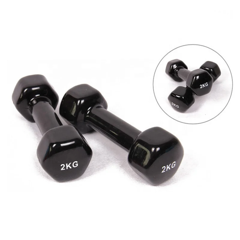 Fitness Equipment Wholesale Color Cast Iron Neoprene Color Hex Dumbbell Rubber