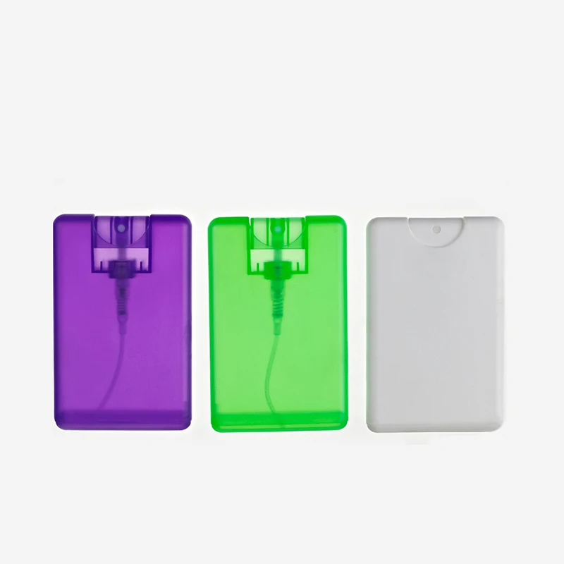 
10ml card perfume bottle with pump sprayer 