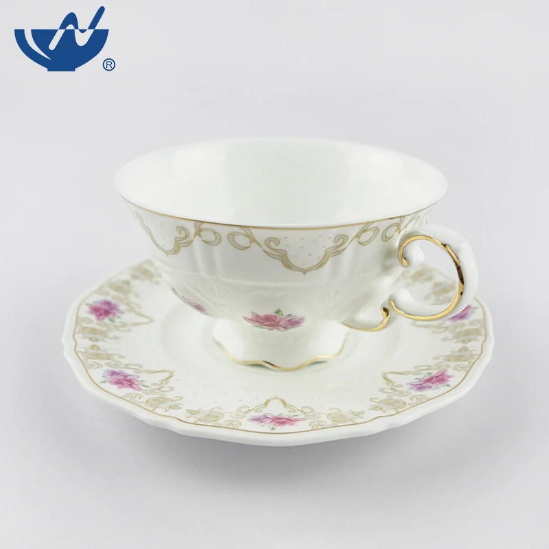 Modern Simple Hotel Bone china Drinkware Ceramic Vintage Turkish Tea Set