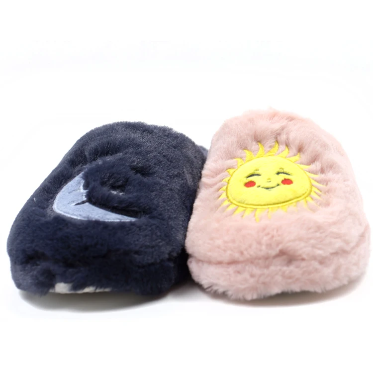 TPR sole faux fur upper material fashion plush women slipper