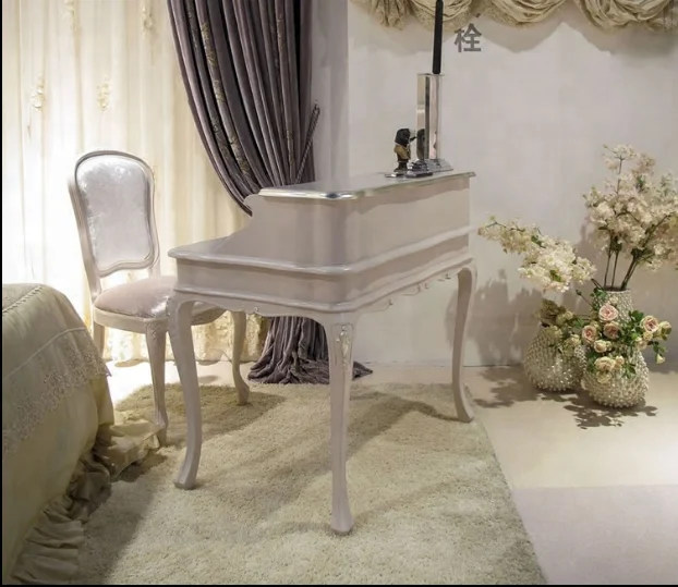 Bisini European Style Luxury kids desk with chair, Wooden Children Computer Table With Chair (BF07-70174)