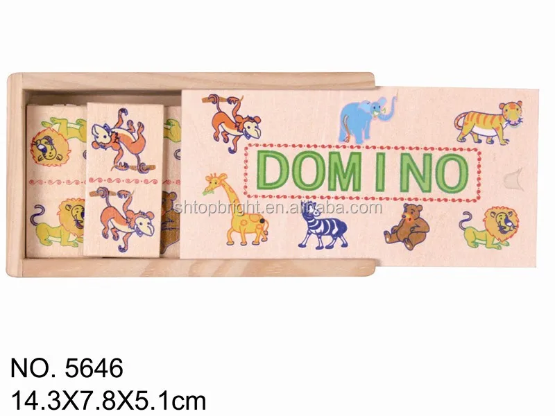 Китайские интернет-магазины 28 шт Горячая продажа морских животных безопасности малыша подарок небольшого размера паззл деревянные boxkids домино игровой набор