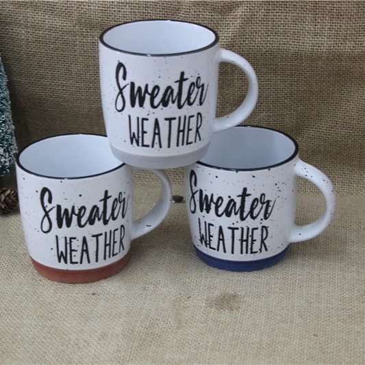 NEWEST CERAMIC MUGS WITH DEBOSSED DESIGN