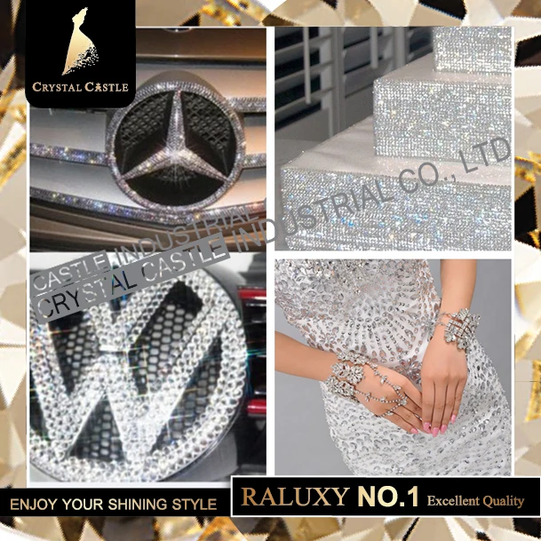 5A 1440Pcs SS16 4mm Glass Crystal Clear White flatback Iron On Strass Crystal Hotfix For Clothing