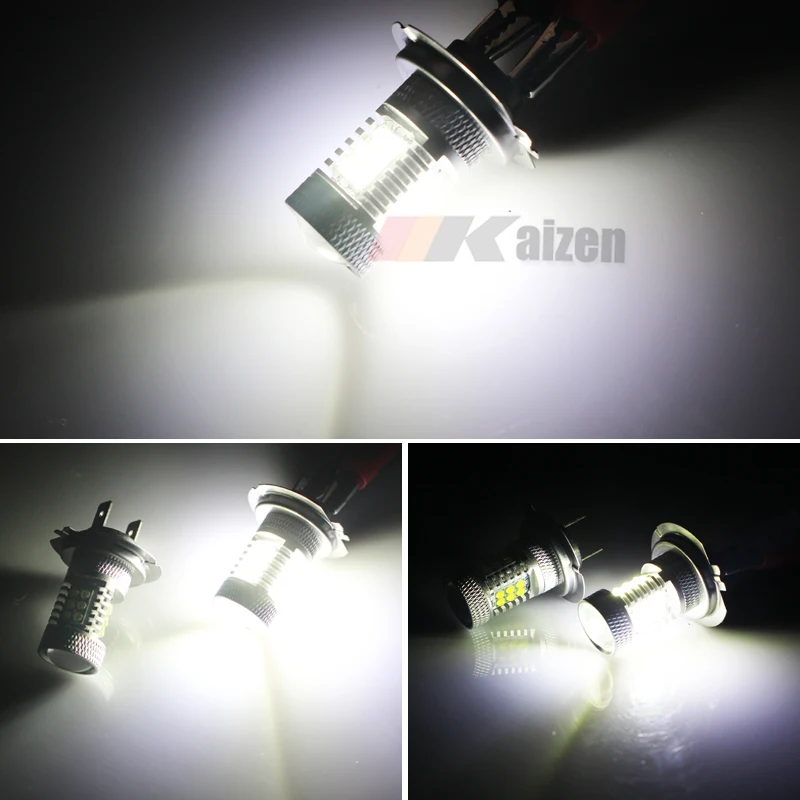 6000K High Power H7 LED Bulb For Hyundai Genesis Sonata Veloster Accent on High Beam Daytime Running Light