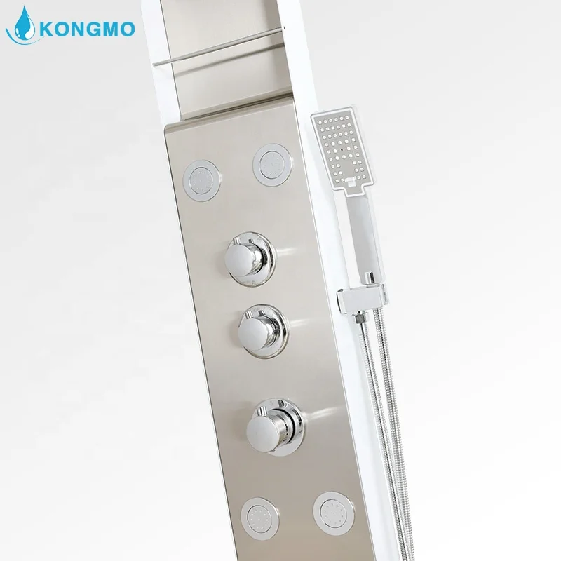 
SS thermostatic LED Light shower system shower screen with CE certificate 
