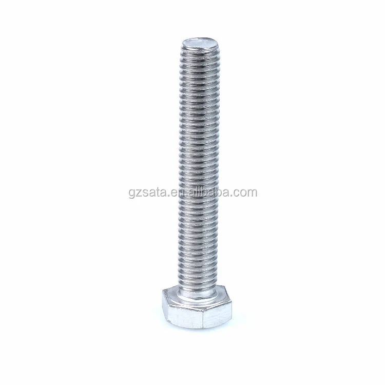 DIN 933 Metric Stainless Steel 304 Full Threaded Hex Head Bolts