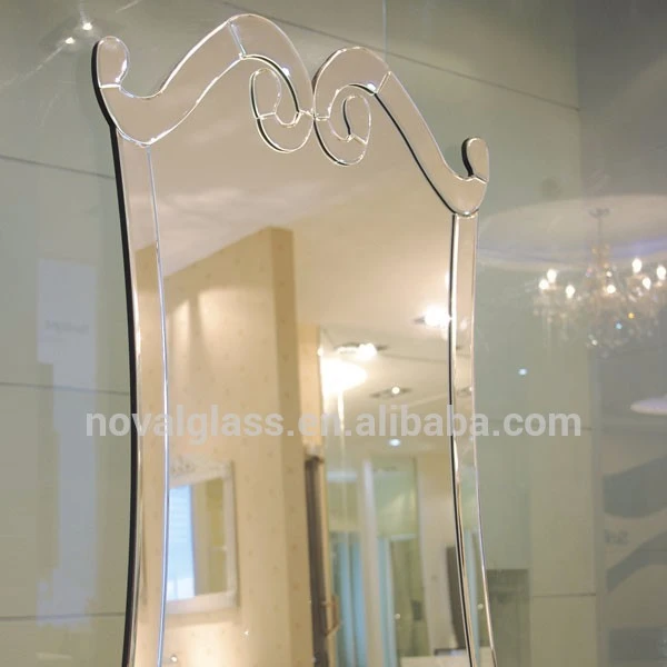 European Style Silver Luxury Decorative Clear Mirror