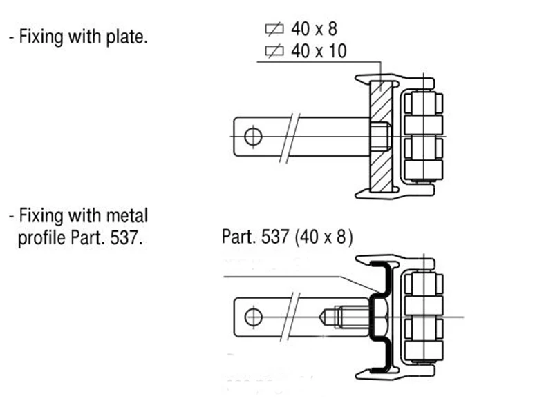 H580-32 рамка в пом (черный) и рулонные шторы в Полиамид PA (белый) Ролик боковая направляющая