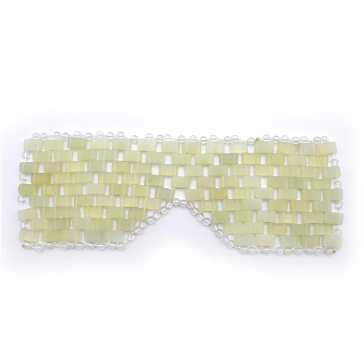 Top Selling Crystal Eye Mask Pure Natural Jade Eye Mask Wholesale Xiuyan Jade Eye Mask