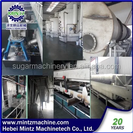 
low consumption raw sugar refinery processing equipment with low strike time 