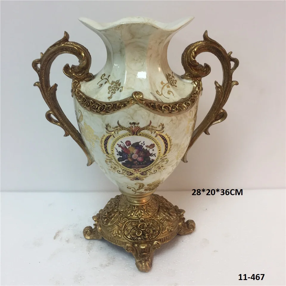 Resin Small Flower Vase Home Decor Mini Vase