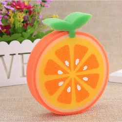 High Quality Factory Beautiful Mango Fruit Shape Pu Bath Sponge Dish washing Sponge Kitchen Sponge