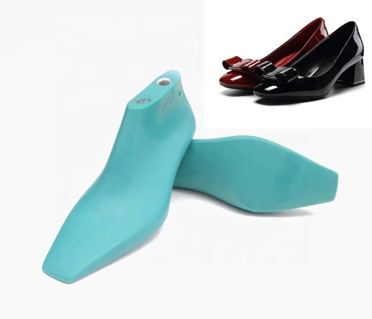 Middle heel square toe plastic shoe lasts for ladies leather shoes 4.5cm heel