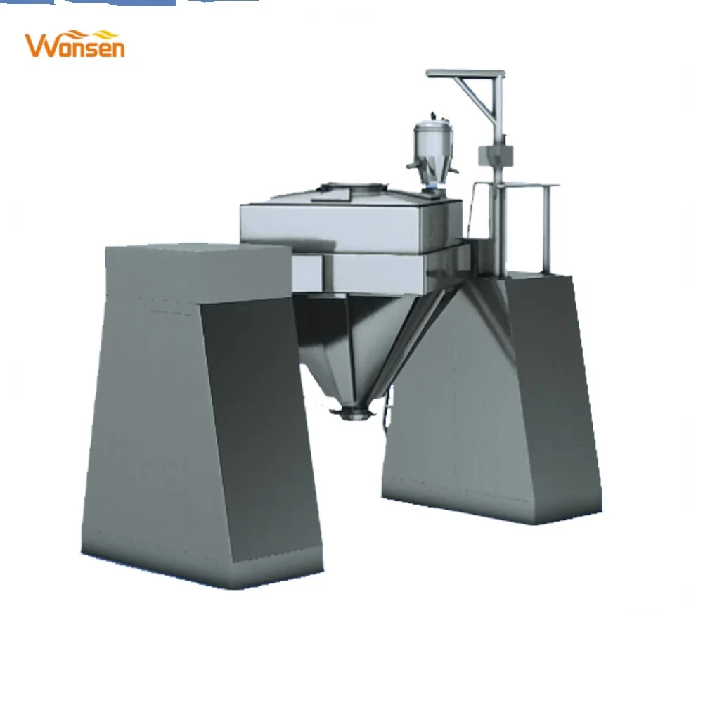 high speed capacity double square cone mixer for mixing process