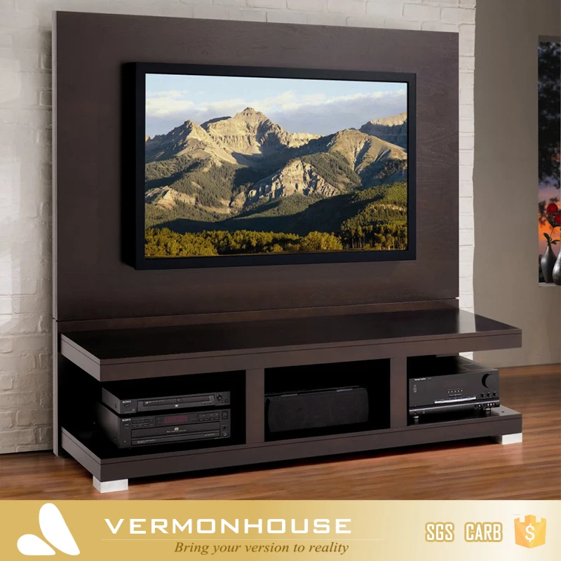 2022 Hangzhou Vermont Modern Design Living Room Furniture Wall TV Cabinet Stand Wooden Furniture