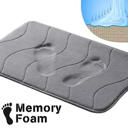 MRTONG  Flannel Fleece  Memory Foam Soft Comfort Non Slip  Bath Mats