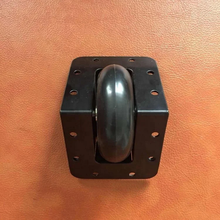 2.5' Edge Mount BLACK rolling case wheel corner casters