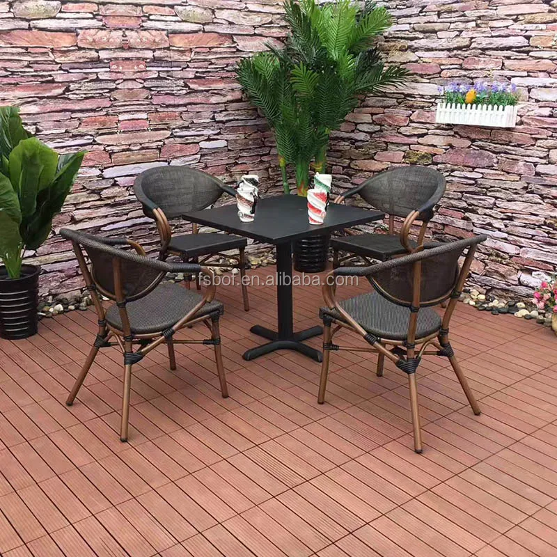 restaurant dining set round table and modern chairs tesla stackable chair for outdoor cafe shop furniture round table square