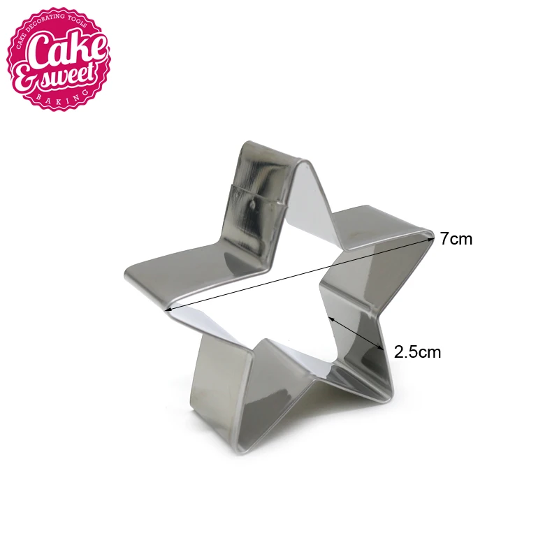 Custom cookie cutter star stainless steel cookie cutter