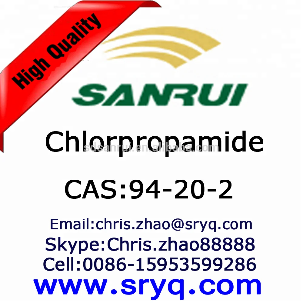 
CAS 94-20-2 Chlorpropamide, High purity Chlorpropamide with BP grade 
