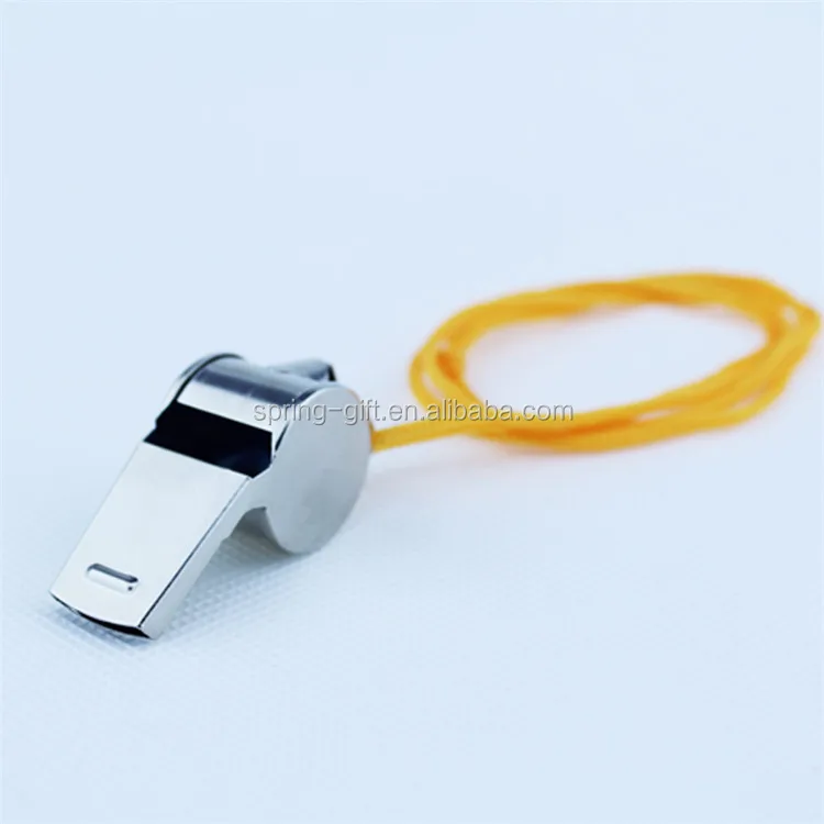 Quality Policeman Metal Whistle / Referee Metal Whistle /Sports Training Coach Iron Whistle With Cords