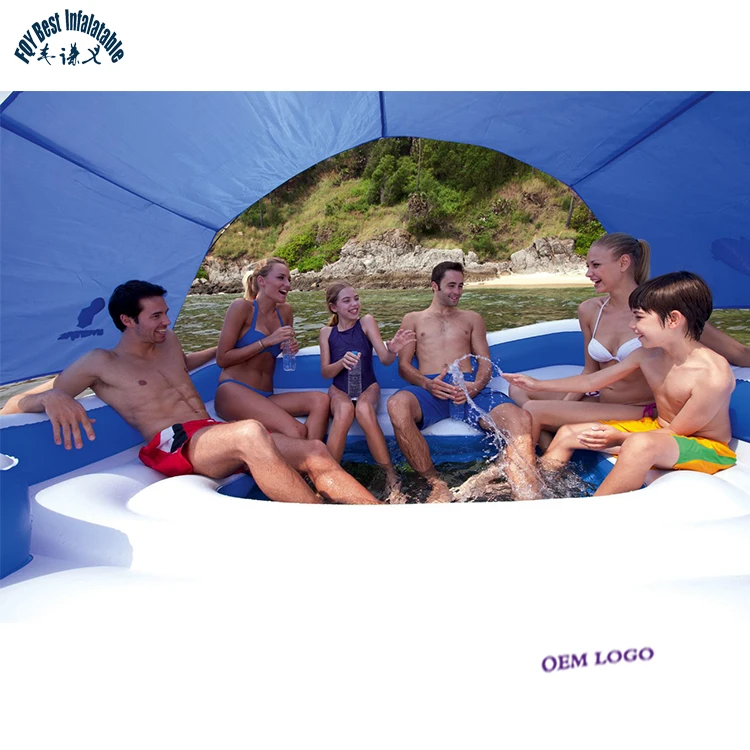 2019 HIGH Quality  6 person cheap rubber person air inflatable towable fishing boat kayak with cooler with canoy SALE COMMERCIAL