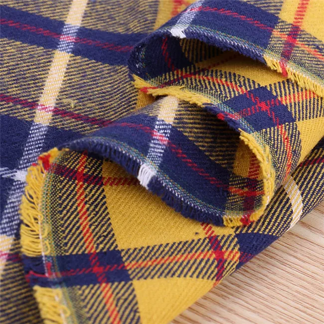Fashion design cotton yarn dyed madras tartan plaid fabric in stock